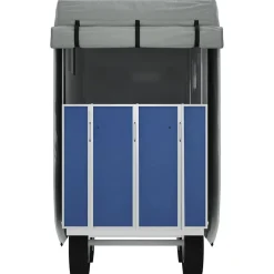 vidaXL Piezas Y Accesorios Para Vehículos-Funda de remolque de caballo tela no tejida gris 334x148x230 cm