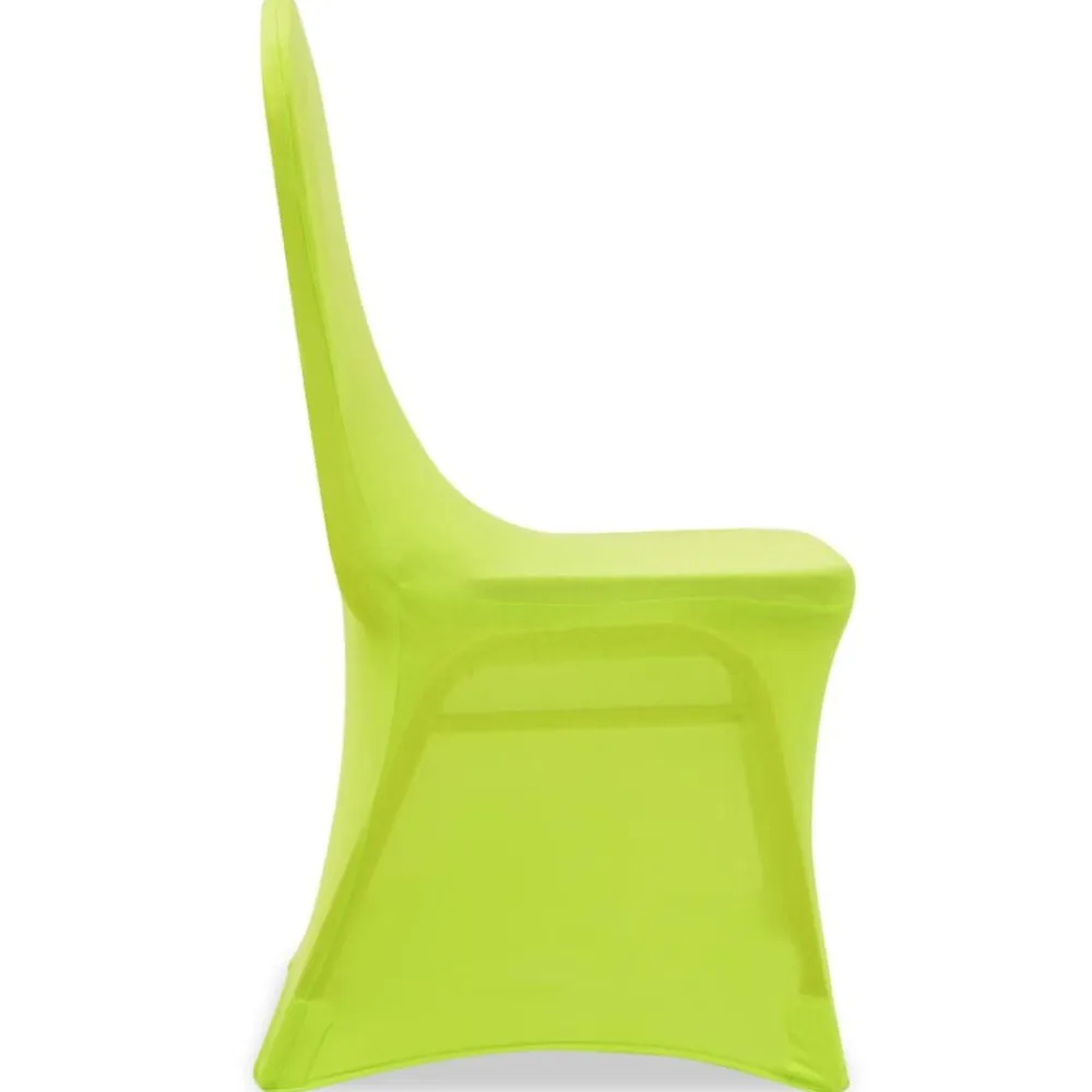 vidaXL Funda de silla elástica 6 unidades Verde