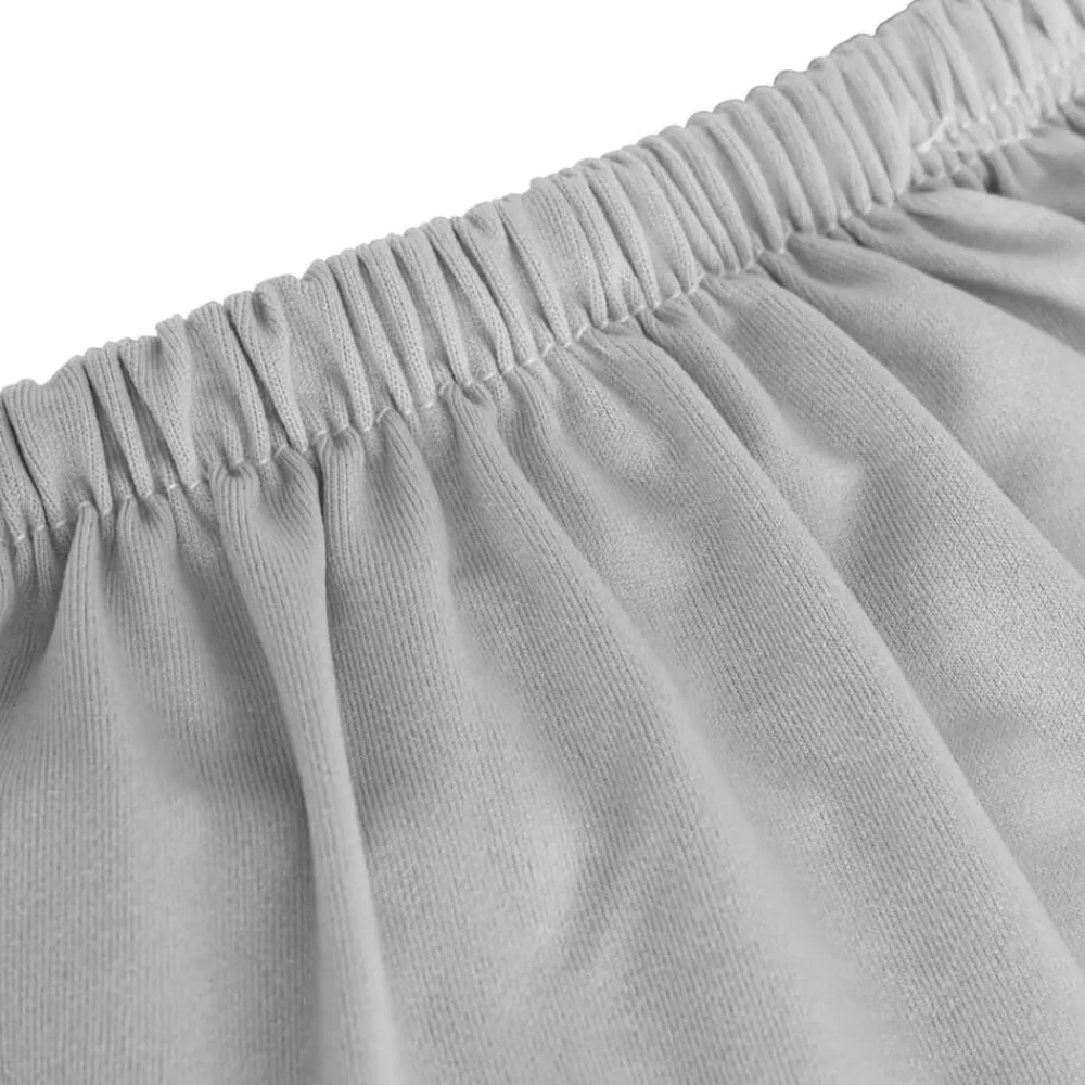 vidaXL Funda elástica para sillón de 3 plazas poliéster jersey Gris Clearance