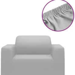 vidaXL Decoración-Funda elástica para sillón poliéster jersey