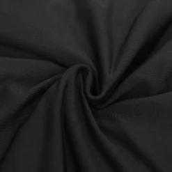 vidaXL Funda elástica para sillón de 2 plazas poliéster jersey negra Negro Outlet
