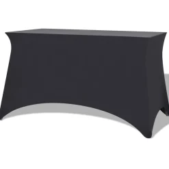 vidaXL Funda elástica para mesa 2 uds 120x60,5x74 Antracita Sale