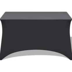 vidaXL Funda elástica para mesa 2 uds 120x60,5x74 Antracita Sale