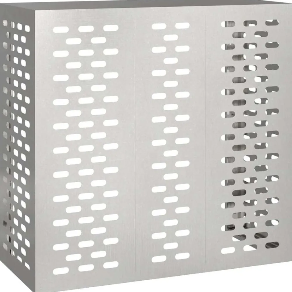 vidaXL Funda para Aire Acondicionado Plateado 110 x 50 x 105 cm Acero inoxidable Outlet