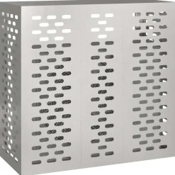 vidaXL Funda para Aire Acondicionado Plateado 110 x 50 x 105 cm Acero inoxidable Outlet