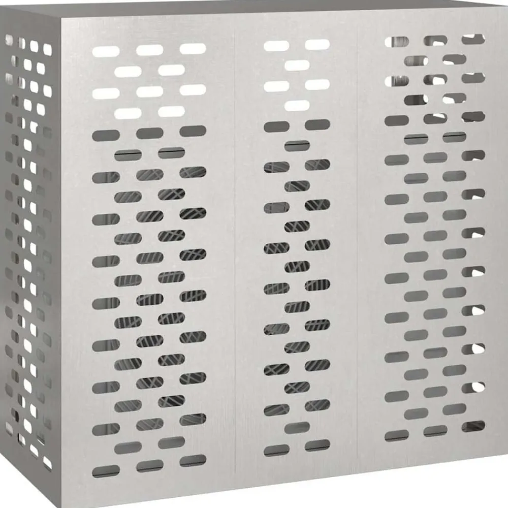 vidaXL Funda para Aire Acondicionado Plateado 110 x 50 x 105 cm Acero inoxidable Outlet