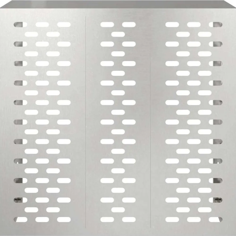vidaXL Funda para Aire Acondicionado Plateado 110 x 50 x 105 cm Acero inoxidable Outlet