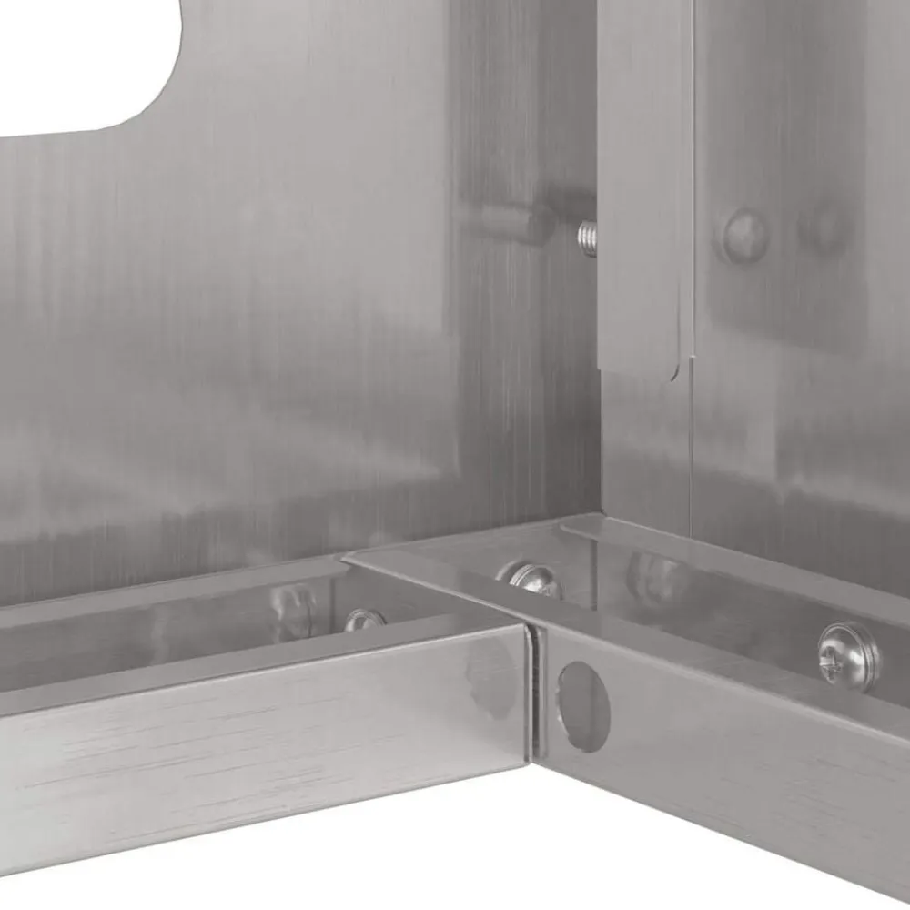 vidaXL Funda para Aire Acondicionado Plateado 110 x 50 x 105 cm Acero inoxidable Outlet