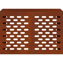 vidaXL Funda para Aire Acondicionado Oxidado 90 x 40 x 60 cm Acero oxidado New