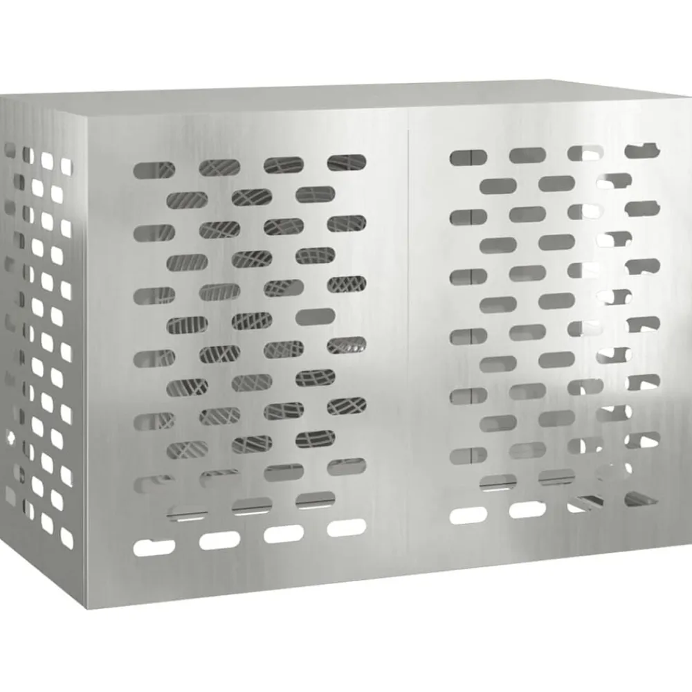 vidaXL Funda para Aire Acondicionado Plateado 100 x 50 x 70 cm Acero galvanizado Online