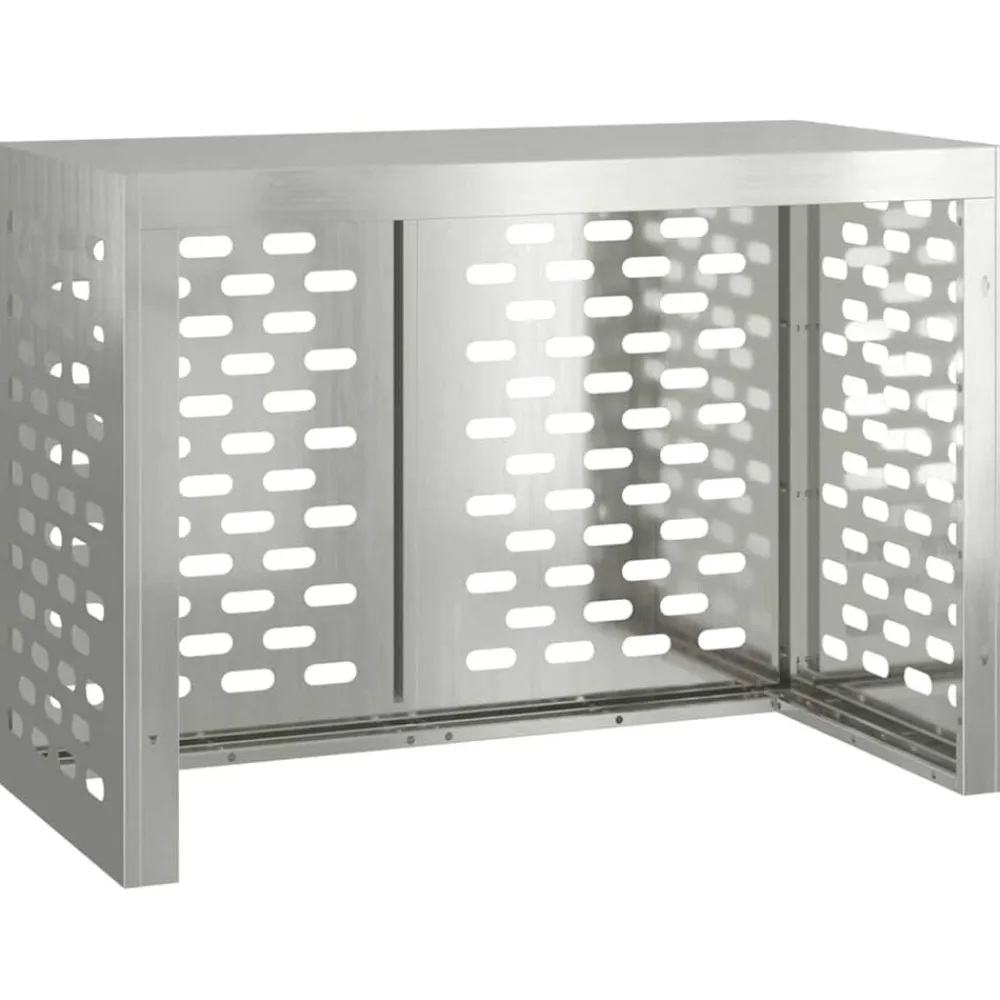 vidaXL Funda para Aire Acondicionado Plateado 100 x 50 x 70 cm Acero galvanizado Online