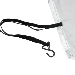 vidaXL Funda para coche con ganchos media plateado M Sale
