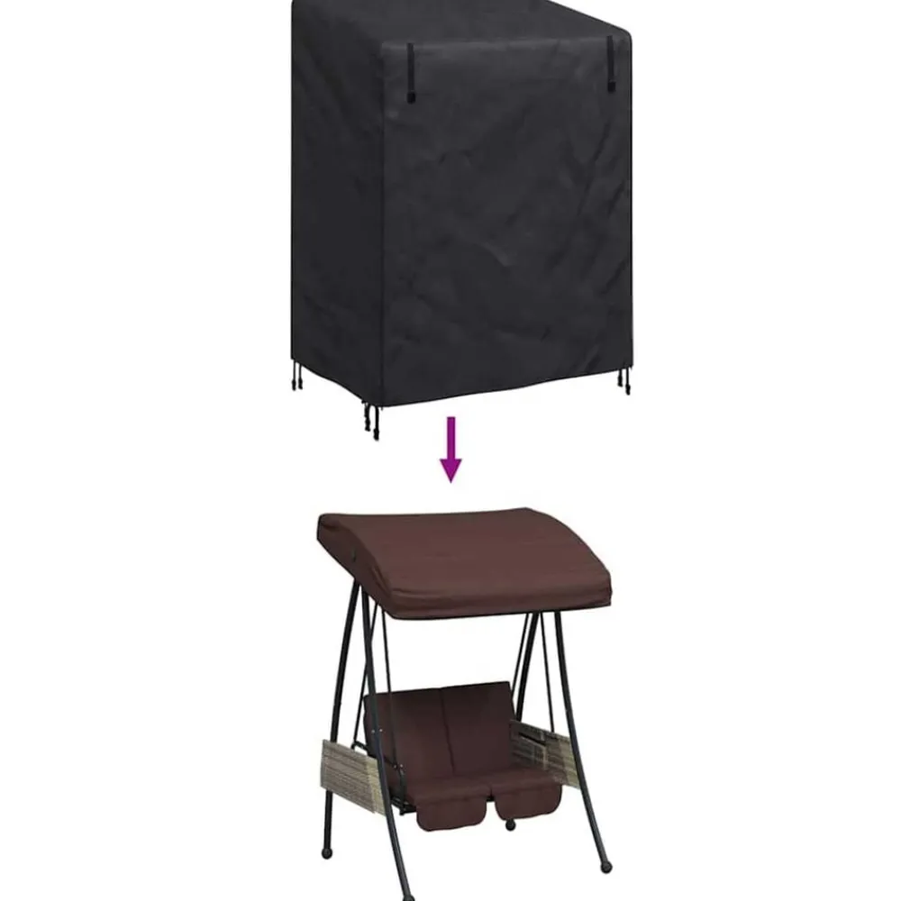 vidaXL Funda para columpio de exterior 120 x 90 x 155 cm Best
