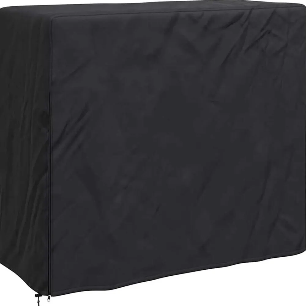 vidaXL Accesorios Para Muebles De Jardín-Funda para leñero Liso Negro 61 x 122 x 106 cm Tela Oxford 420D