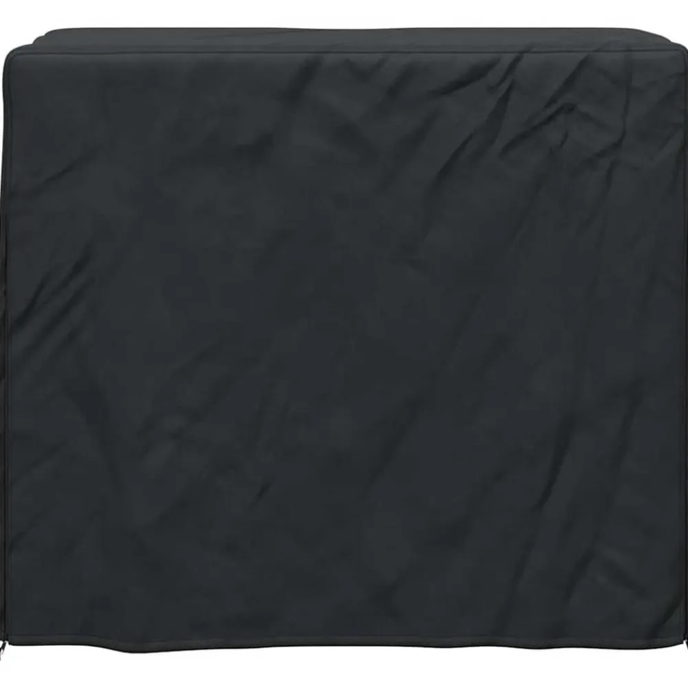 vidaXL Accesorios Para Muebles De Jardín-Funda para leñero Liso Negro 61 x 122 x 106 cm Tela Oxford 420D