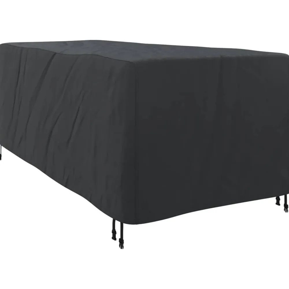 vidaXL Funda para Loungers Liso Negro 205 x 100 x 70 cm tela Online