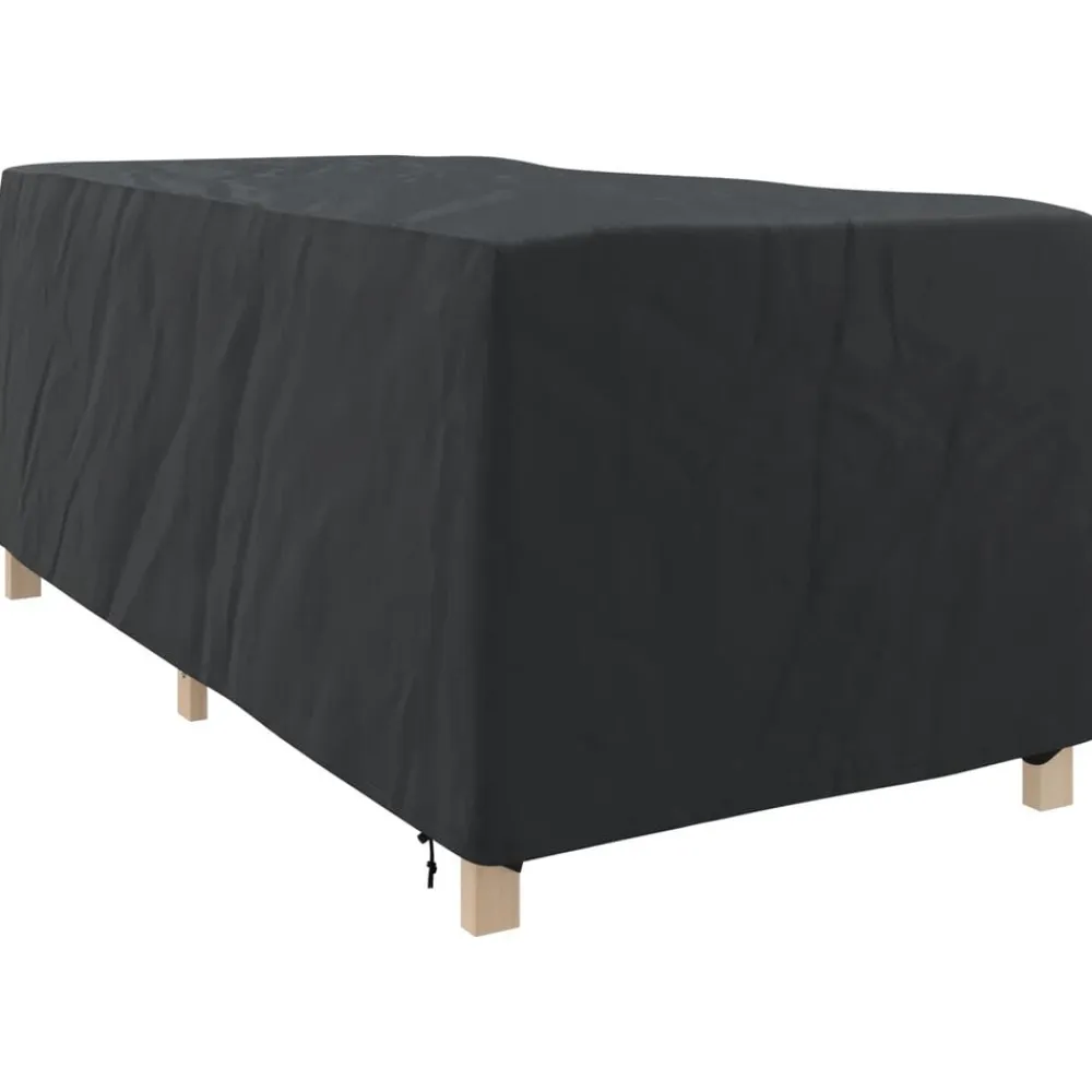 vidaXL Funda para Loungers Liso Negro 205 x 100 x 70 cm tela Online