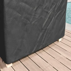 vidaXL Funda para Loungers Liso Negro 205 x 100 x 70 cm tela Online