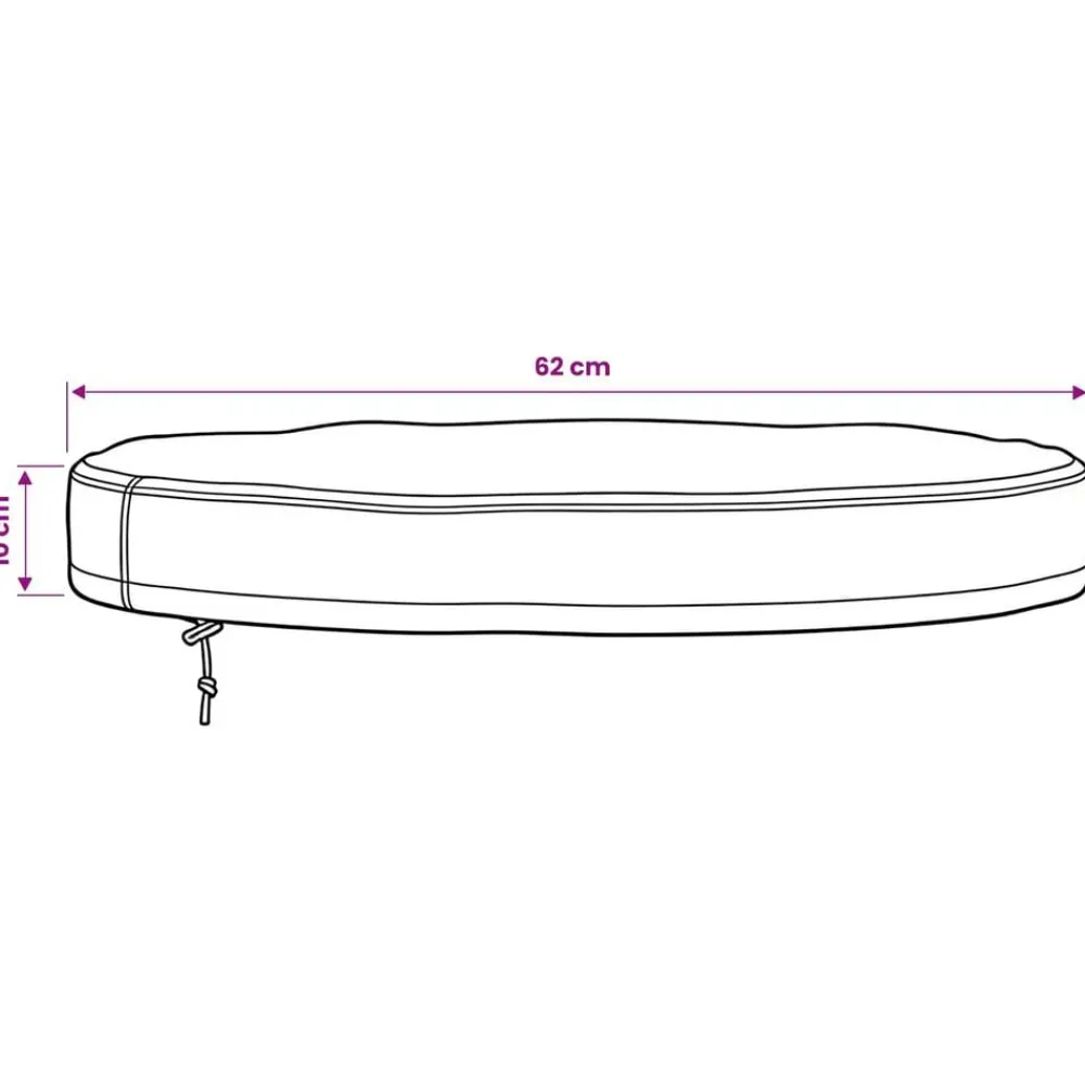 vidaXL Funda para mesa de exterior 62 x 62 x 10 cm Tela Oxford 210D Best