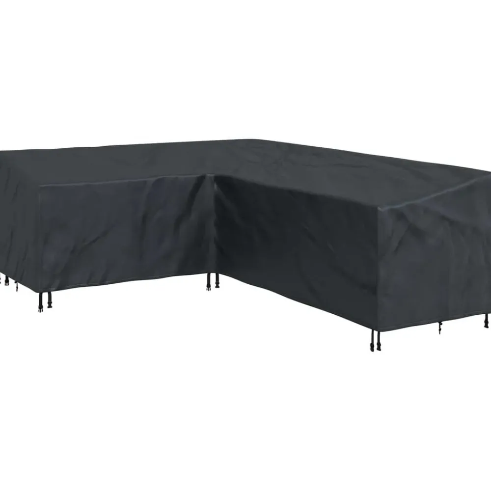 vidaXL Funda para muebles Negro 250 x 180 x 80 cm Tela Oxford 210D New