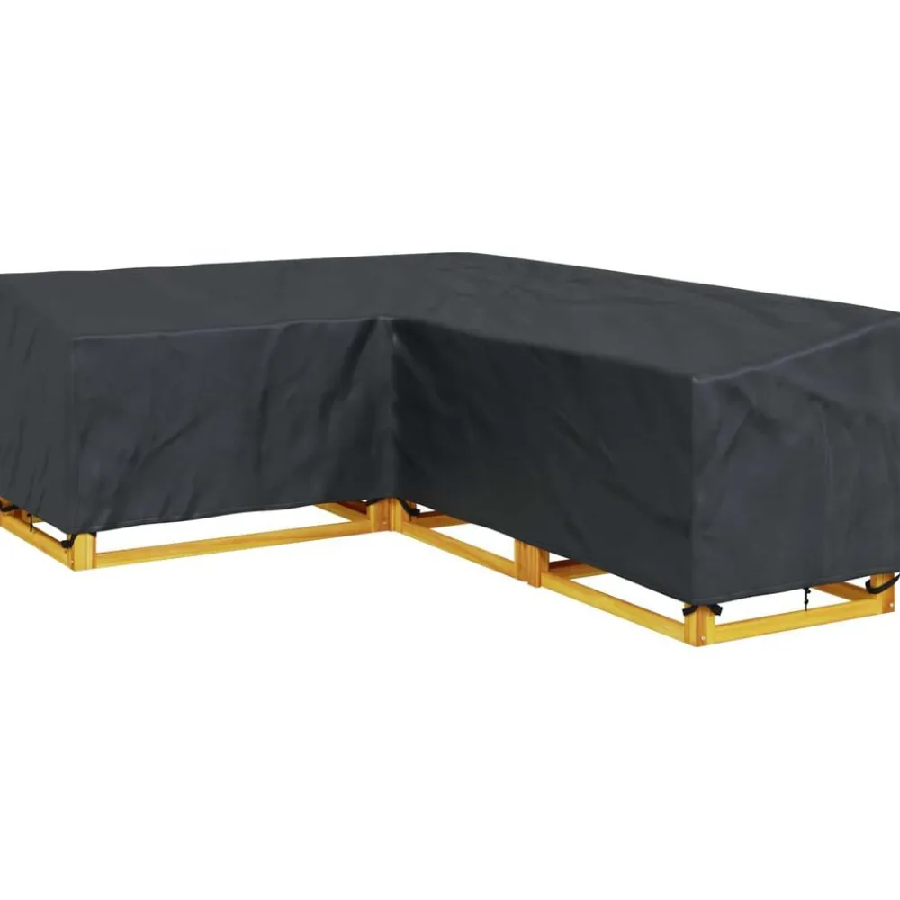 vidaXL Funda para muebles Negro 250 x 180 x 80 cm Tela Oxford 210D New