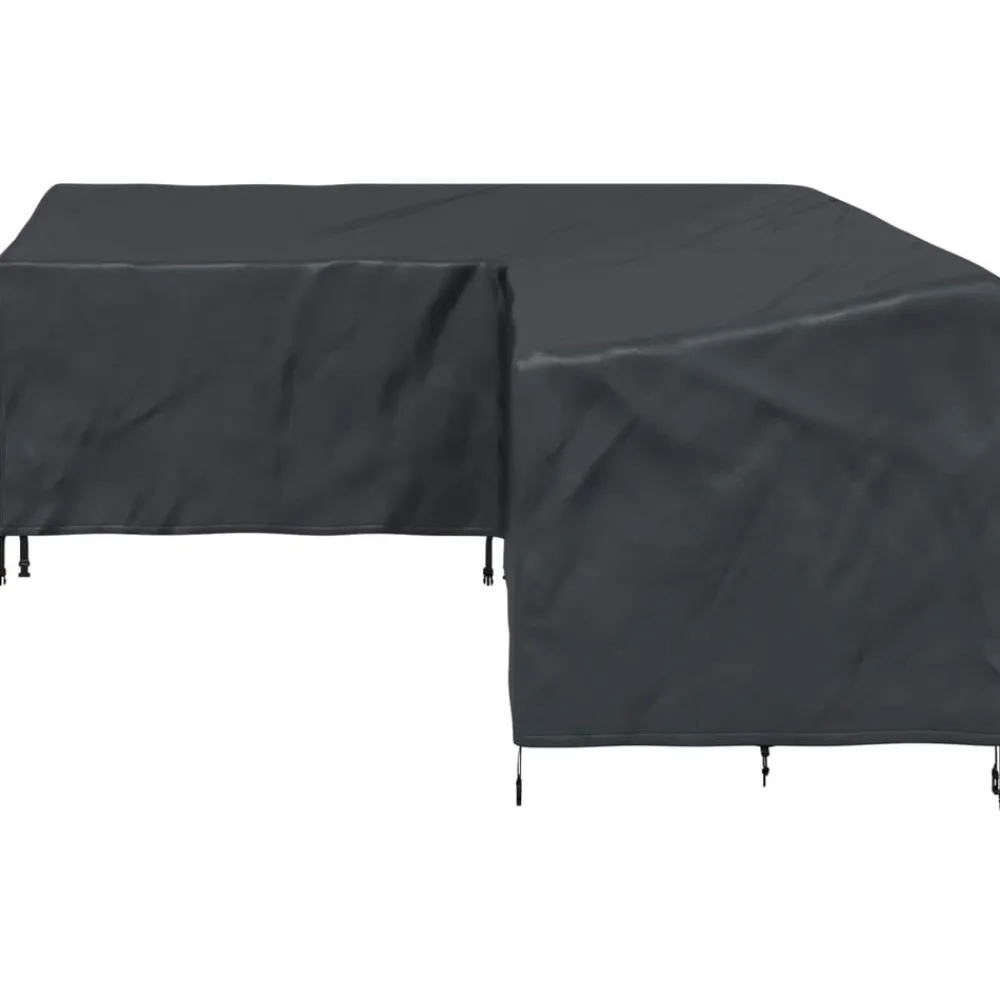 vidaXL Funda para muebles Negro 250 x 180 x 80 cm Tela Oxford 210D New