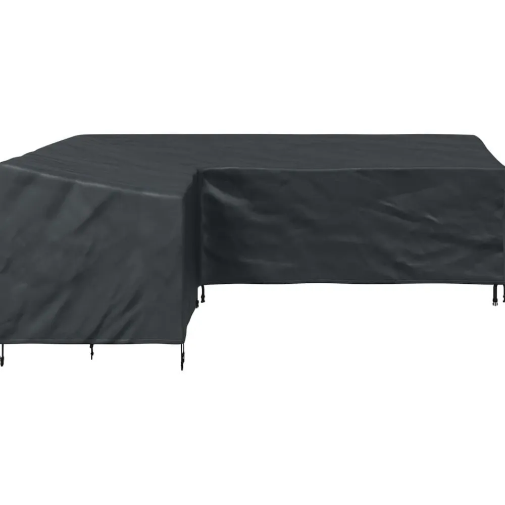 vidaXL Funda para muebles Negro 250 x 180 x 80 cm Tela Oxford 210D New