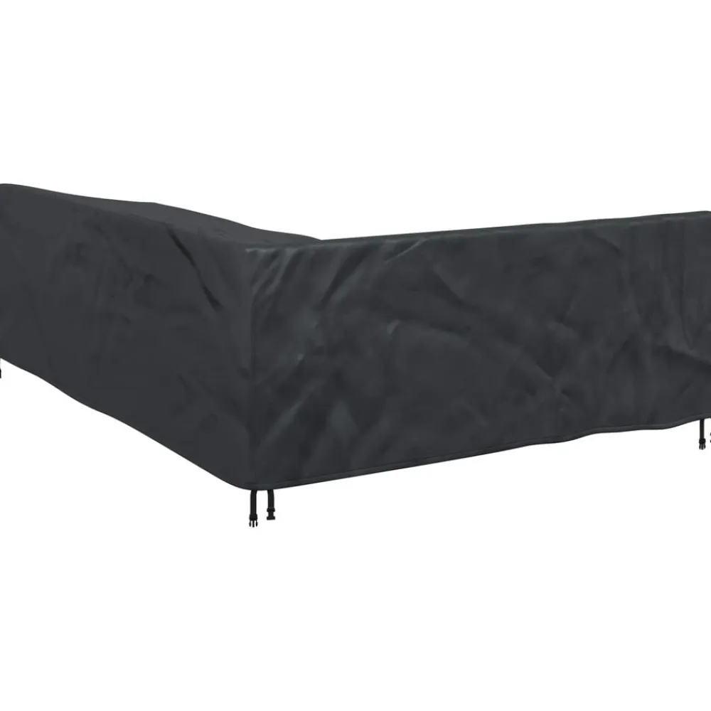 vidaXL Funda para muebles Negro 250 x 180 x 80 cm Tela Oxford 210D New