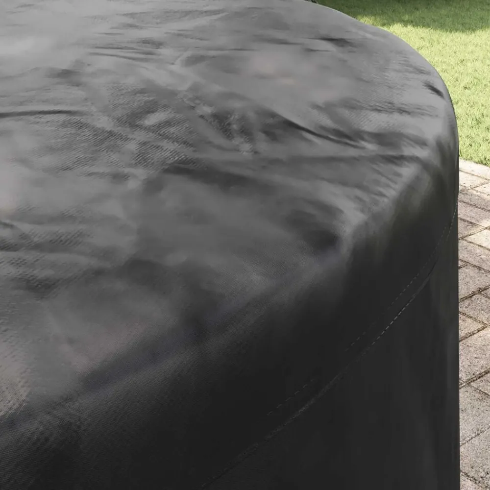 vidaXL Accesorios Para Muebles De Jardín-Funda para muebles Negro 157 x 157 x 71 cm Tela Oxford 600D