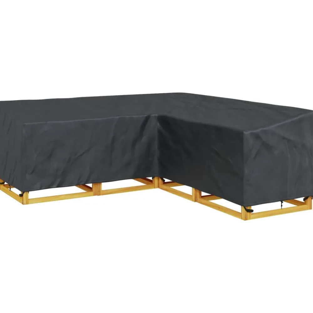 vidaXL Funda para muebles Negro 235 x 235 x 85 cm Tela Oxford 600D Sale