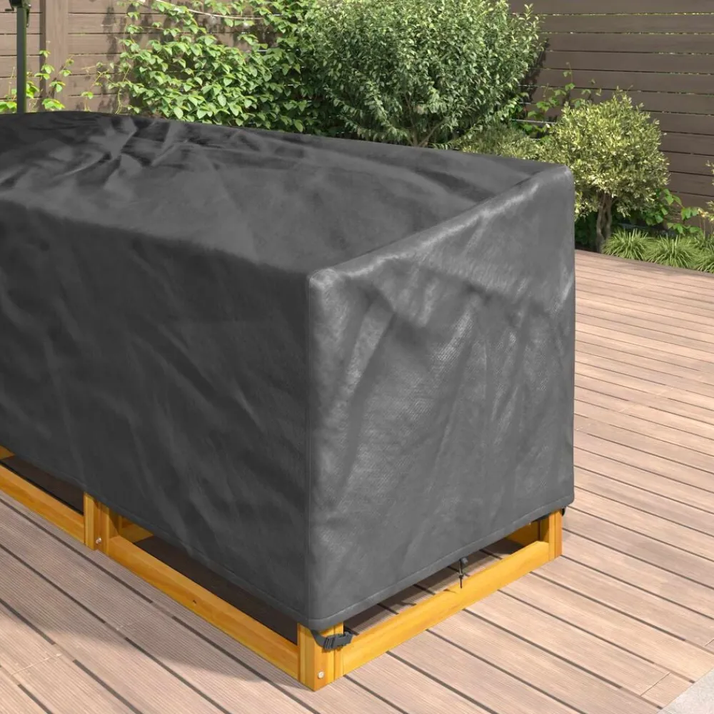 vidaXL Funda para muebles Negro 235 x 235 x 85 cm Tela Oxford 600D Sale