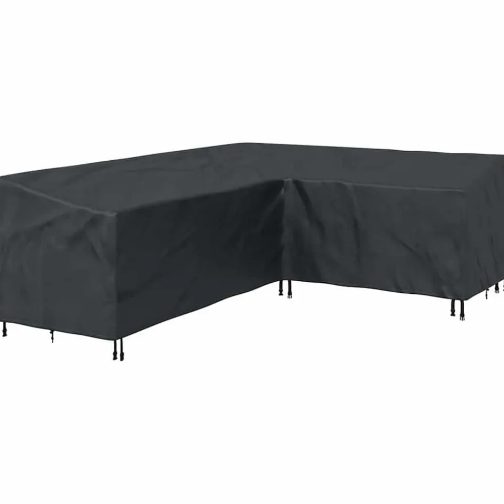 vidaXL Accesorios Para Muebles De Jardín-Funda para muebles Negro 250 x 180 x 80 cm Tela Oxford 420D