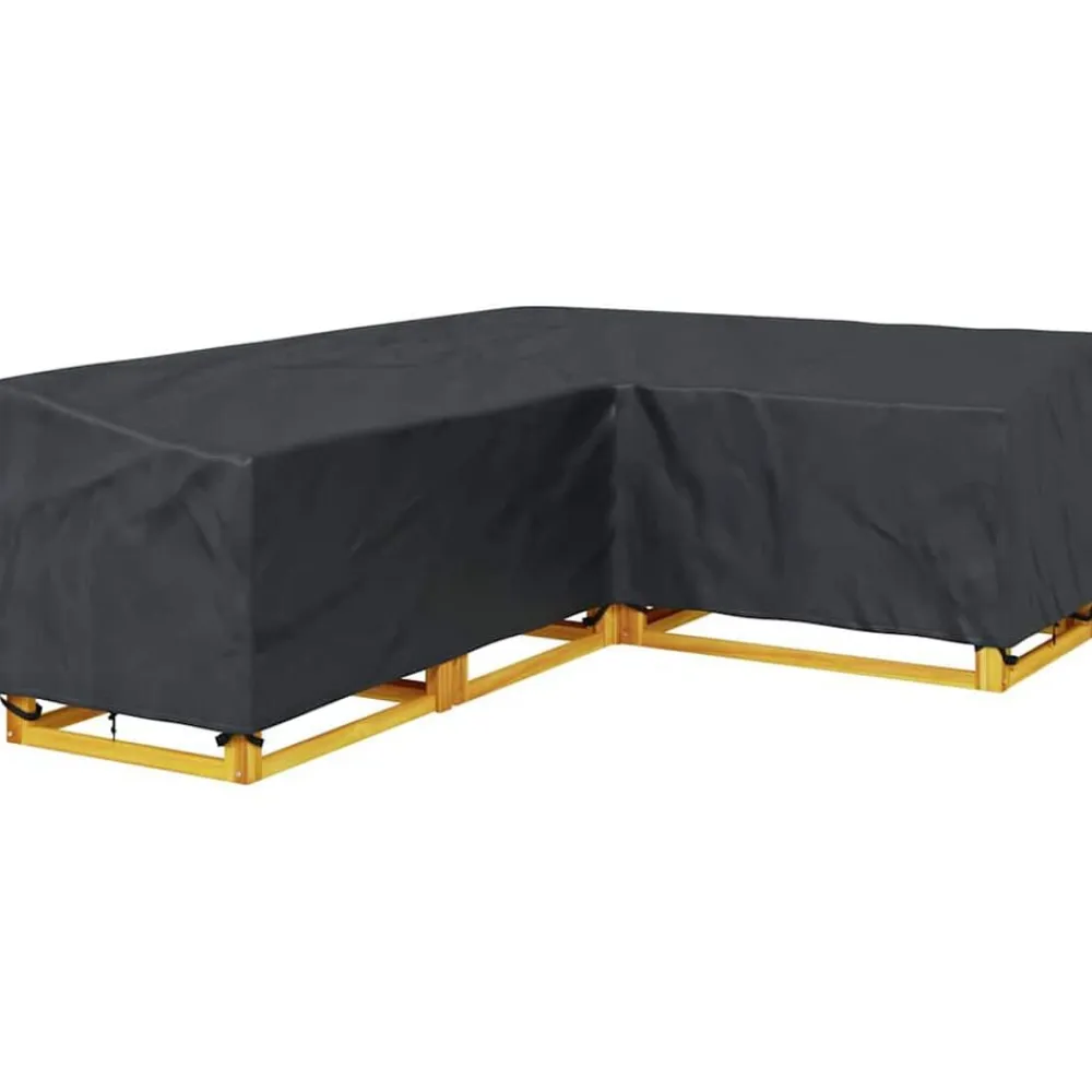 vidaXL Accesorios Para Muebles De Jardín-Funda para muebles Negro 250 x 180 x 80 cm Tela Oxford 420D