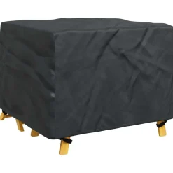 vidaXL Accesorios Para Muebles De Jardín-Funda para muebles Liso Negro 100 x 100 x 70 cm 210D
