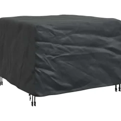 vidaXL Accesorios Para Muebles De Jardín-Funda para muebles Liso Negro 100 x 100 x 70 cm 210D