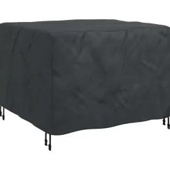 vidaXL Accesorios Para Muebles De Jardín-Funda para muebles Liso Negro 113 x 113 x 73 cm 420D