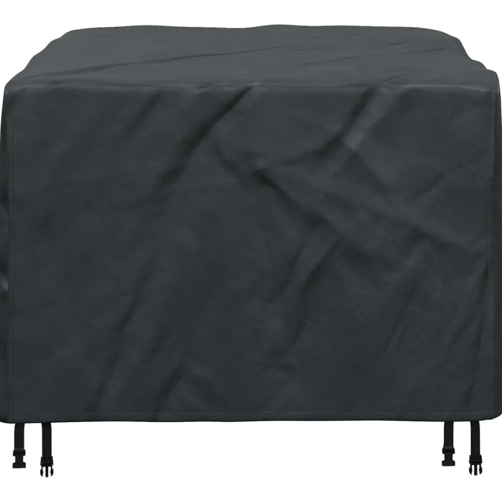 vidaXL Accesorios Para Muebles De Jardín-Funda para muebles Liso Negro 113 x 113 x 73 cm 420D