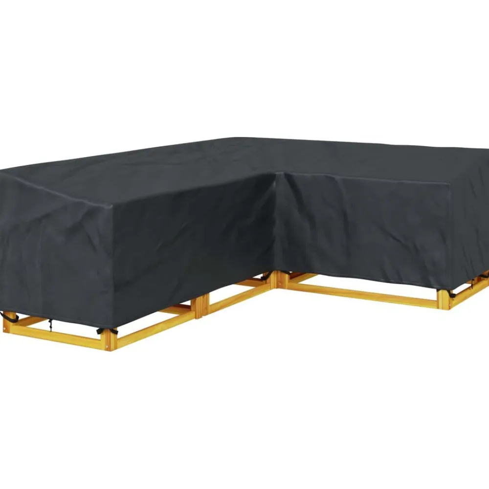 vidaXL Accesorios Para Muebles De Jardín-Funda para muebles Negro 250 x 180 x 80 cm Tela Oxford 600D