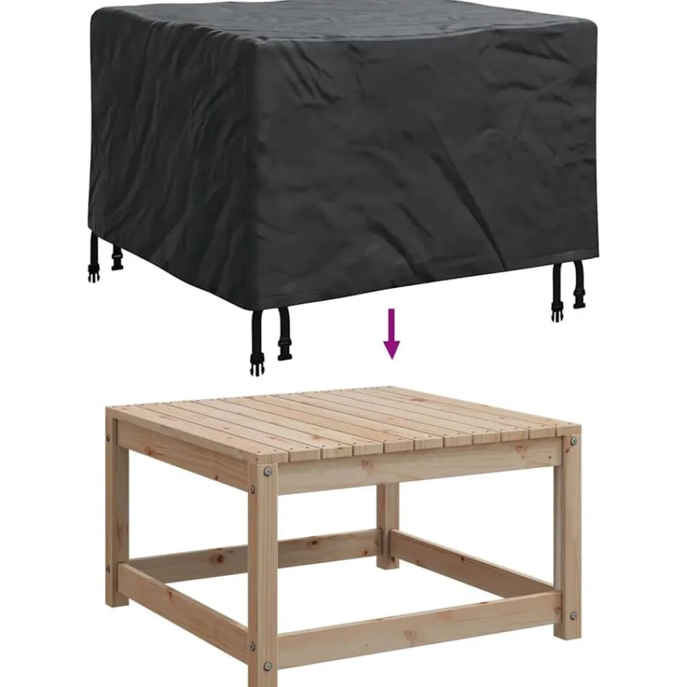 vidaXL Funda para muebles Negro 60 x 60 x 45 cm Tela Oxford 420D Online