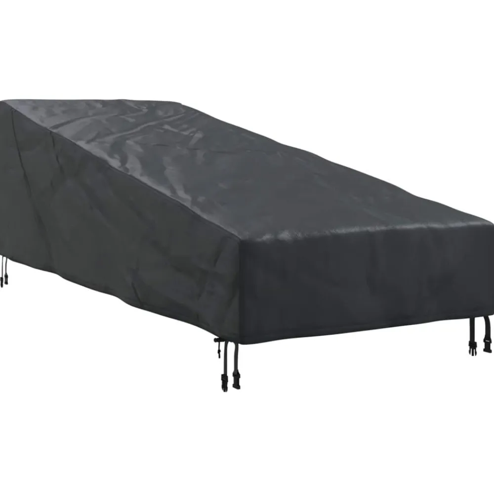 vidaXL Funda para muebles de exterior Negro 195 x 76 x 82 cm Outlet