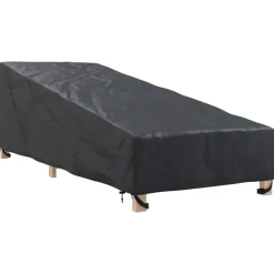 vidaXL Funda para muebles de exterior Negro 195 x 76 x 82 cm Outlet