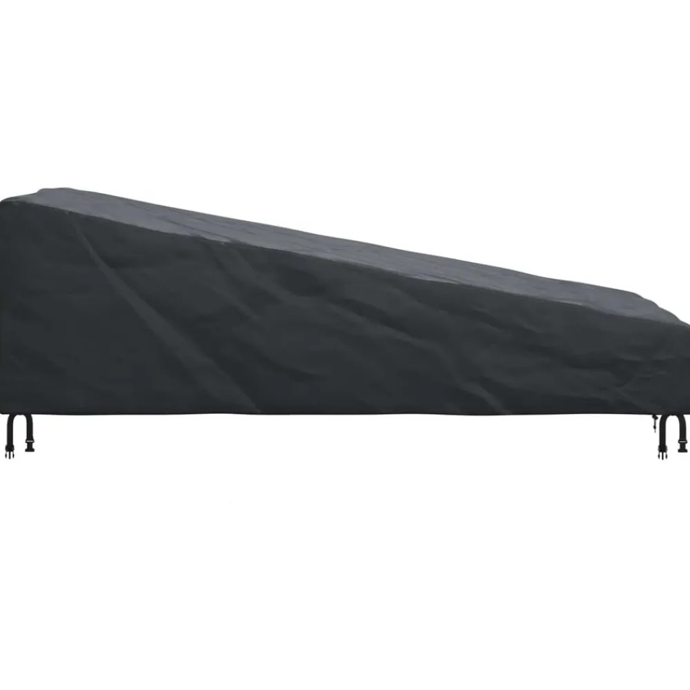 vidaXL Funda para muebles de exterior Negro 195 x 76 x 82 cm Outlet