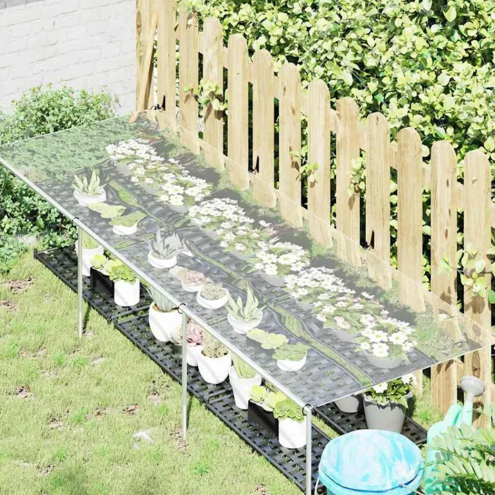 vidaXL Jardín-Funda para plantas con ojales PVC 1x3 m