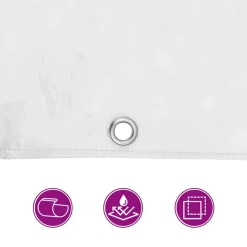 vidaXL Jardín-Funda para plantas con ojales PVC 1x3 m