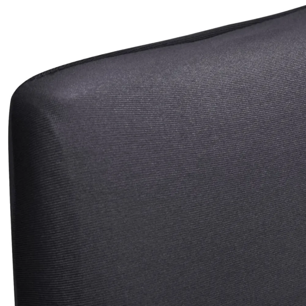 vidaXL Decoración-Funda para silla elástica recta 6 unidades gris