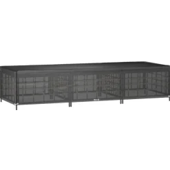 vidaXL Accesorios Para Muebles De Jardín-Funda para tumbona 12 ojales polietileno 205x75x40 cm