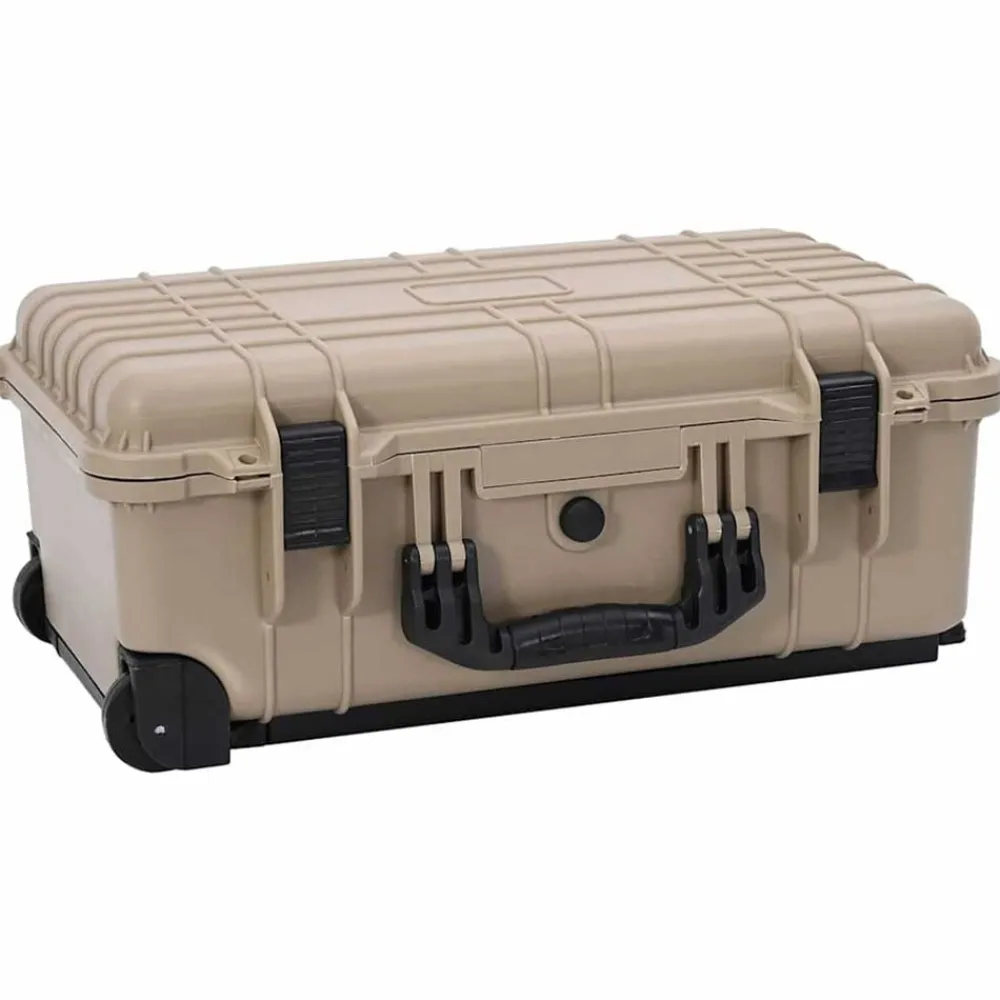vidaXL Cámaras Y Objetivos-Funda rígida de equipaje Arena 56 x 35 x 23 cm