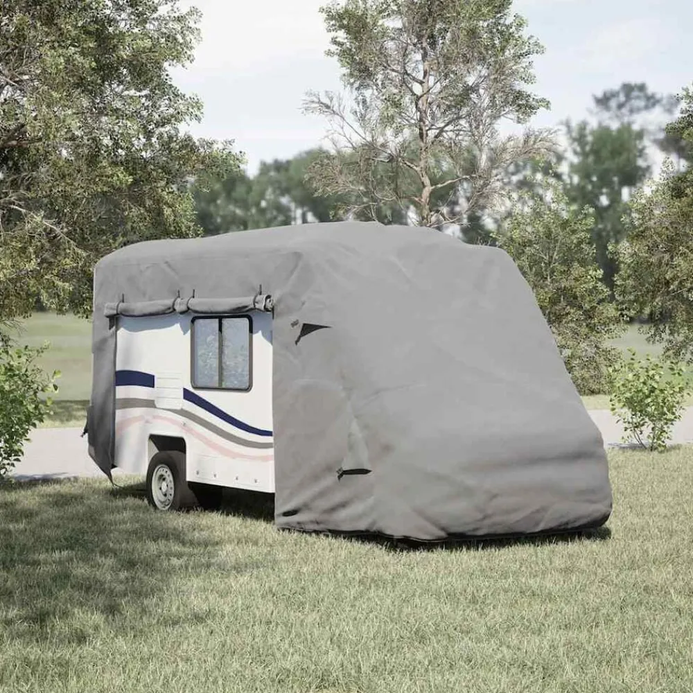 vidaXL Fundas para autocaravanas tela no tejida gris 570x235x275 cm Outlet