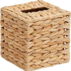 vidaXL Accesorios Para El Baño-Fundas para Cajas de Tejido 2 pcs Jacinto de agua Natural