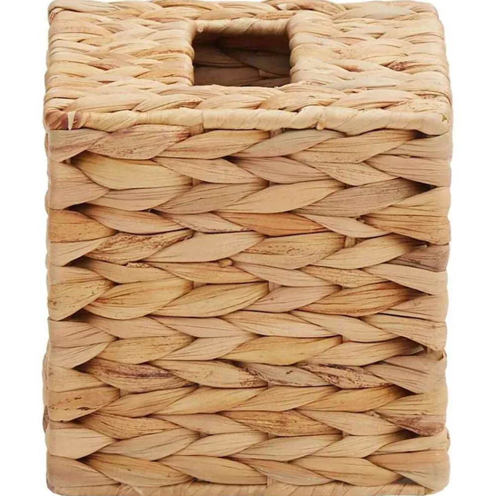vidaXL Accesorios Para El Baño-Fundas para Cajas de Tejido 2 pcs Jacinto de agua Natural